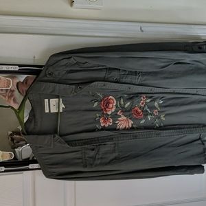 American eagle oversize button down